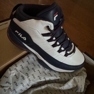Fila Youth White and Black Sneakers